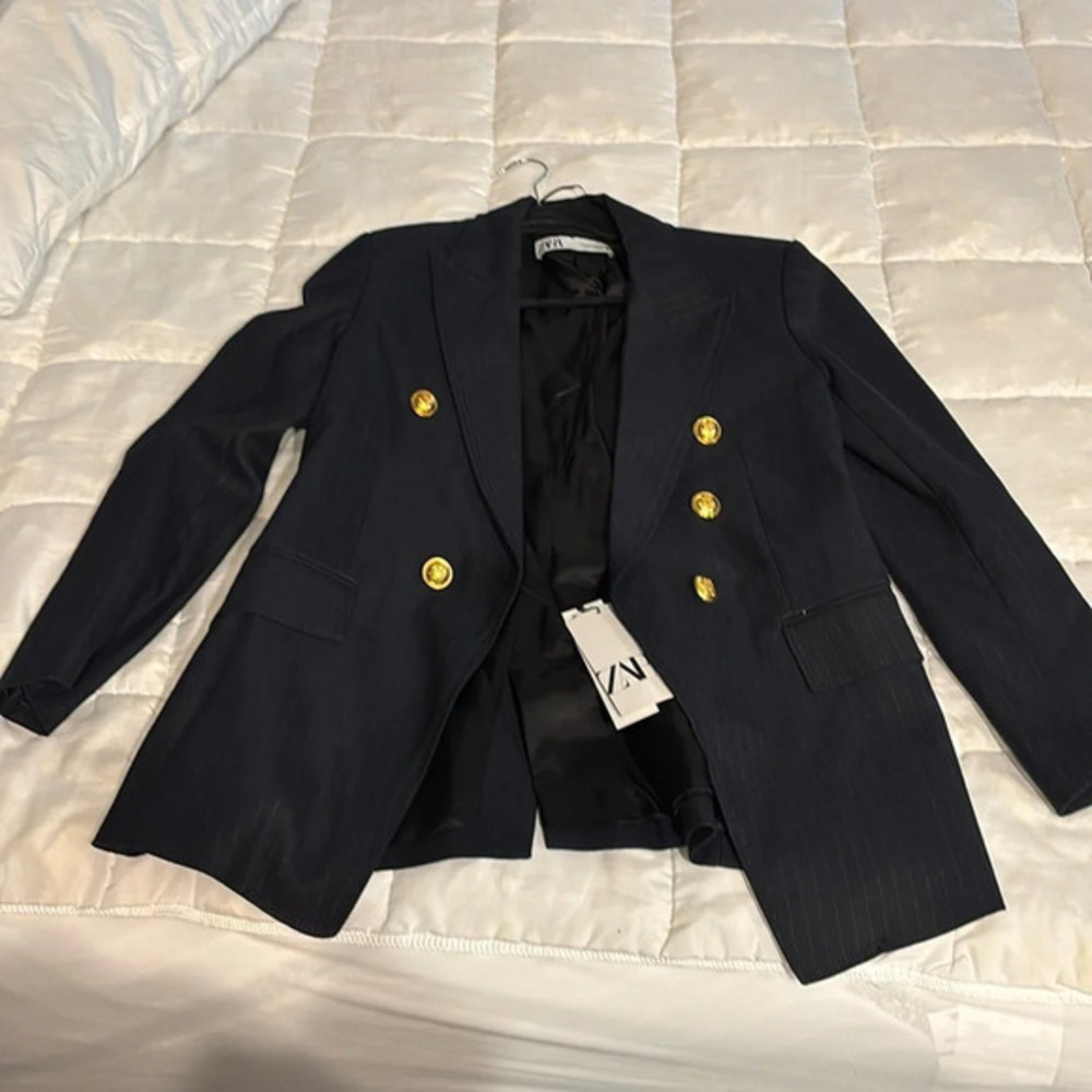 Zara dark Navy blue blazer